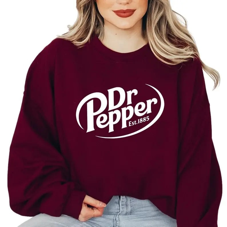 DR. Pepper Est 1885 Ugly Sweashirt, I Need A Dr. Pepper Sweatshirt, Dr. Pepper gift, Funny Dr Pepper Lover Gift trendy, Soda Lover Cotton Crewneck