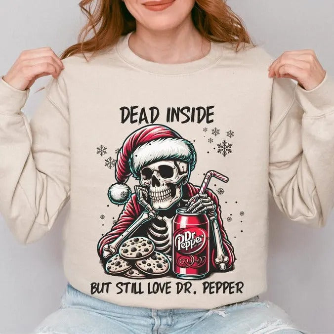DR. Pepper Shirt, Dr. Pepper Skeleton Sweatshirt, Dr. Pepper Soda, Gift for Her, Gift for Him, Trendy Graphic Sweatshirt, Christmas T-shirt, sweater and Hoodie