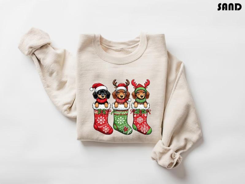 Dachshund Christmas Sweatshirt, Dog Christmas Sweatshirt, Dachshund Lover Sweatshirt, Dachshund Sweatshirt, Dachshund Shirt, Christmas Shirt