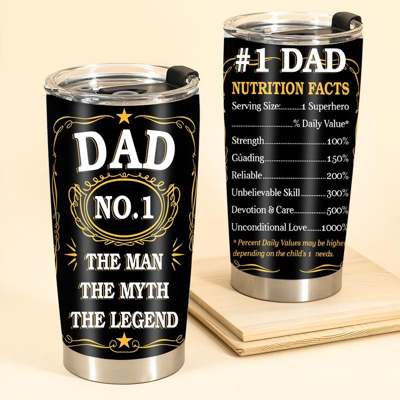 Dad The Man The Myth The Legend Tumbler, Fathers Day Tumbler, Gift for Father, Fathers Day Gift