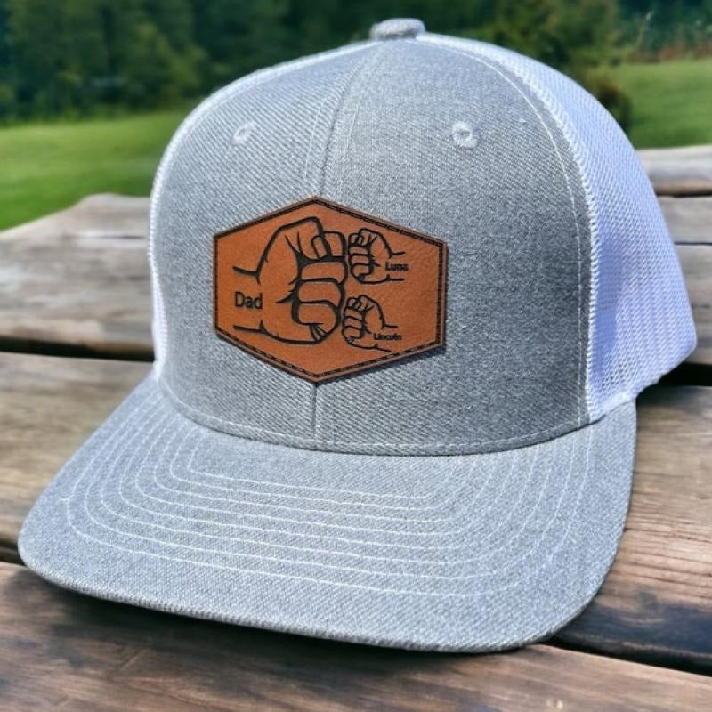 Dad son hat|Fist pump hat|Hat with kids name|Men hat|Hat for dad|Papa hat|Daddy hat|Cute kids hat|Fathers day gift|Gift for daddy|Dad gift
