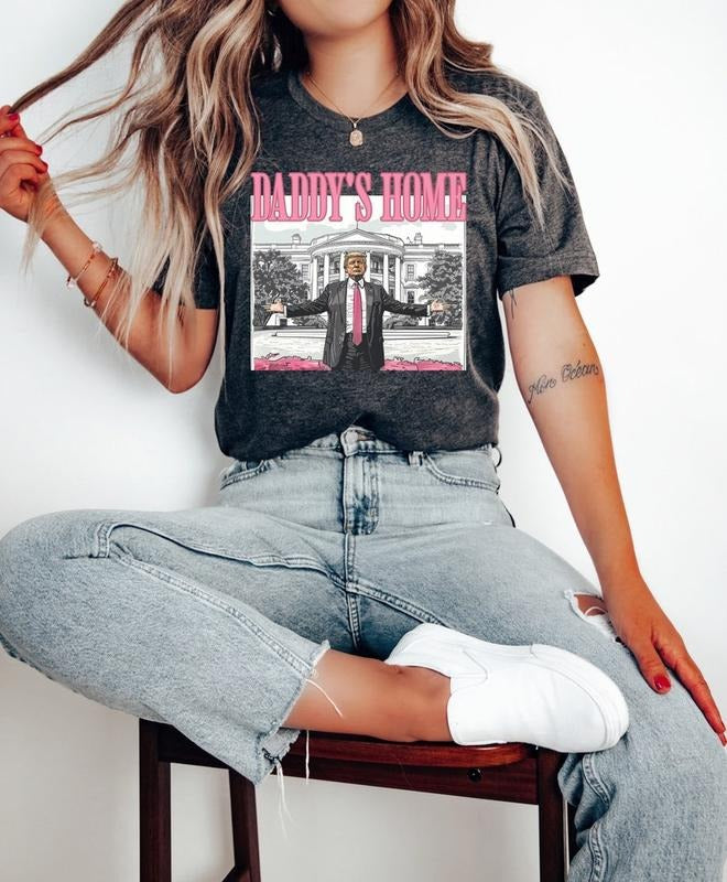 Daddy's Home Shirt, Trump 2024 Shirt, Republican Gift, Funny Trump sweater