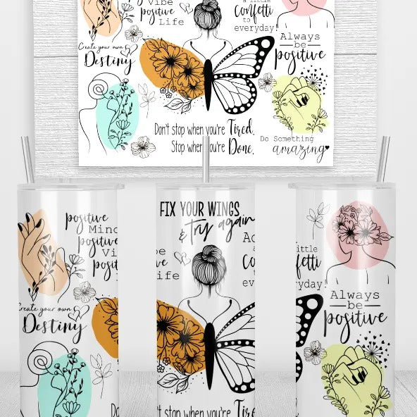 Daily Affirmations Tumbler Stainless Steel Insulated Drinkware