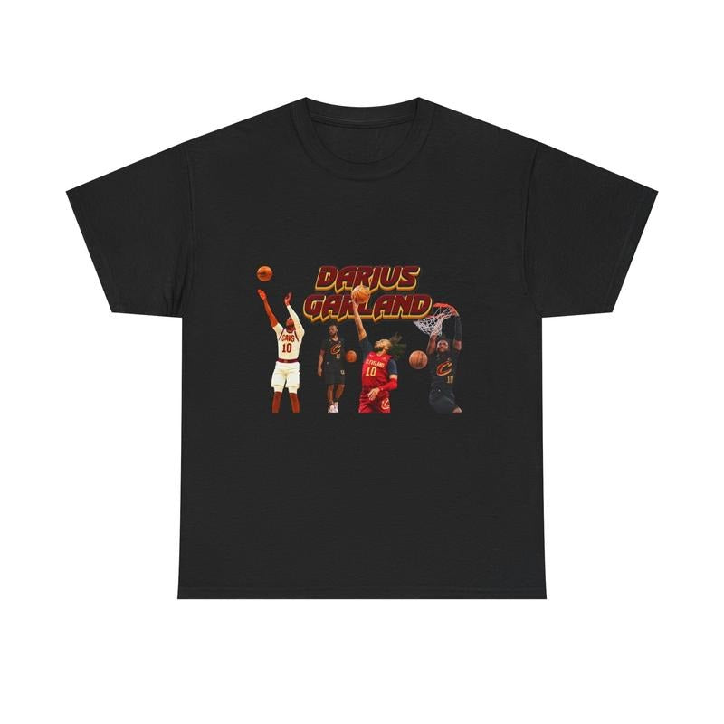 Darius Garland Basketball T-Shirt, Unisex Heavy Cotton T-Shirt, Sports Fan Gift