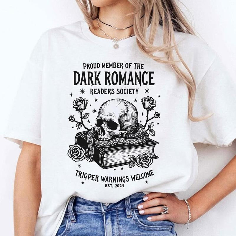 Dark Romance Readers Society Sweatshirt, Spicy Book Lover Sublimation, Smut Lover Gift, Morally Grey Bookish Shirt, Dark Romance Aesthetic