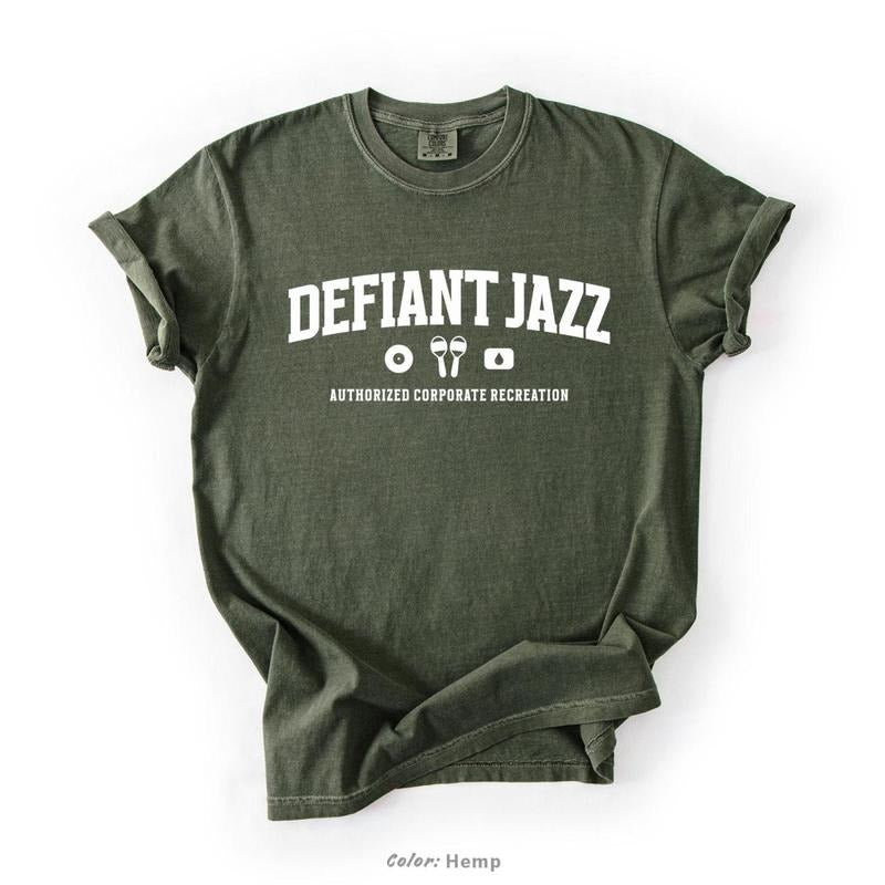 Defiant Jazz Severance Shirt, Retro Severance TV Show Shirt, Macrodata Refinement Dept Tee, Severance Fan Gift, Corporate Dystopia Shirt