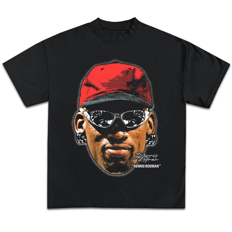 Dennis Rodman x Vlone Shirt Vintage Basketball Merch Men Women Menswear Top Medium