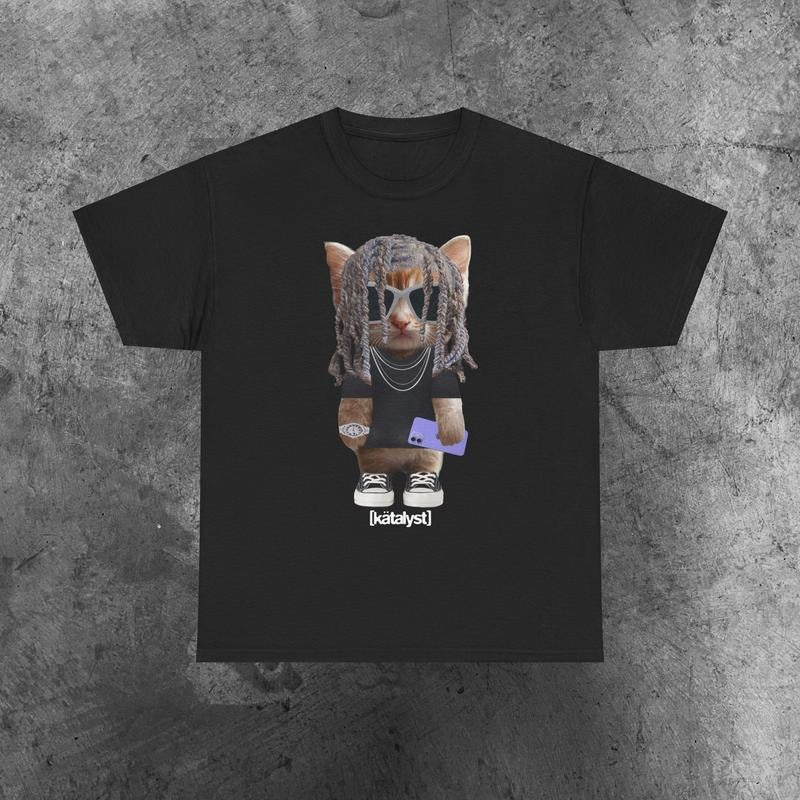 Destroy Lonely Kitty Shirt Casual Classic