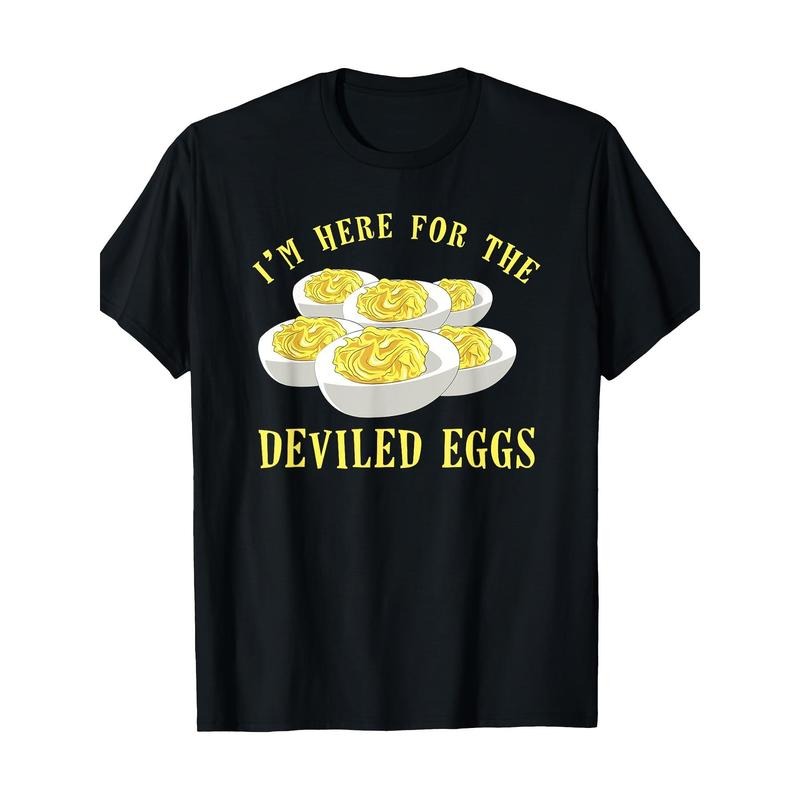 Deviled Egg Funny Food Gift 100% Cotton T-Shirt made in usa