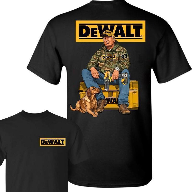 Dewalt Worker Trum T-shirt, Funny Trum Worker Workwear T-shirt, Gift for Dad, for Mom, for men and women Cotton Menswear