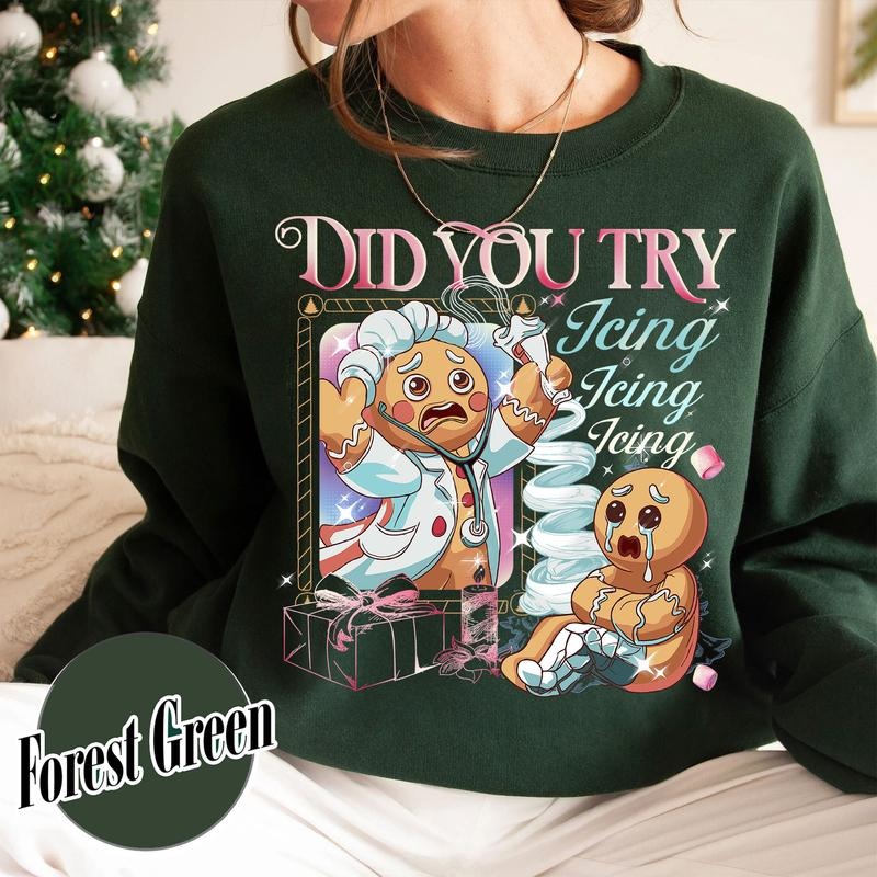 Did You Try Icing It Sweatshirt, Funny Nurse and Doctor Shirts, Gingerbread Christmas Shirt, Xmas Tee, Health Care Worker Shirt, Christmas Shirt
