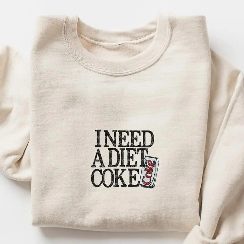 Diet Coke Shirt, Diet Coke Lover Sweatshirt, Funny Coke Shirt, Coke Lover Sweater, Coke Long Sleeve, Diet Coke Long Sleeve