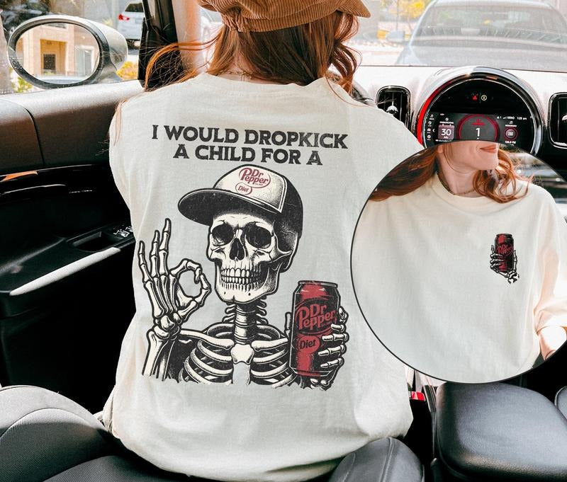 Diet Dr Pepper Shirt Diet Dr Pepper Skeleton Shirt Diet Dr Pepper Soda Gift For Her Gift For Him Trendy Graphic Tee Halloween Gift T-shirt, sweater and Hoodie