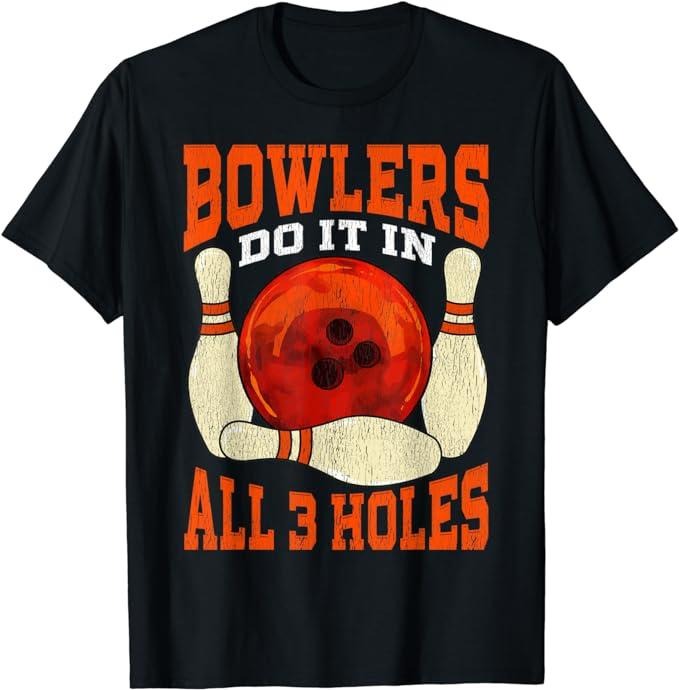 Dirty Humor T-Shirt For Men, Funny Bowling Dirty Humor T-Shirt Menswear Casual Cotton Top Basic