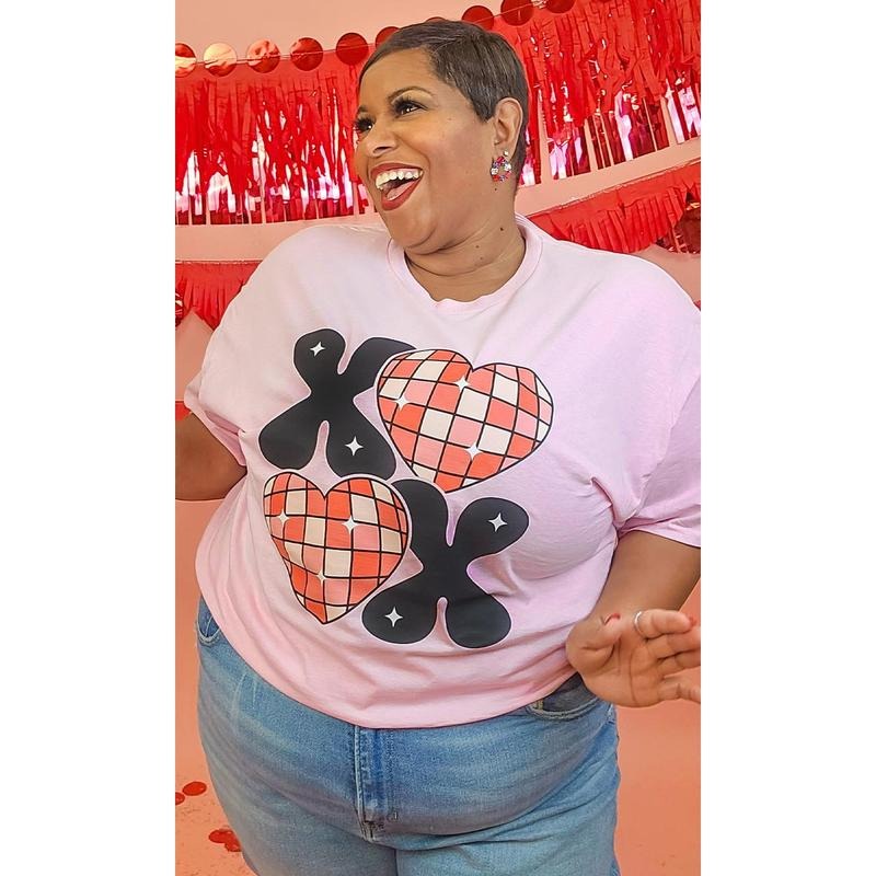 Disco XOXO Adult Graphic T-Shirt