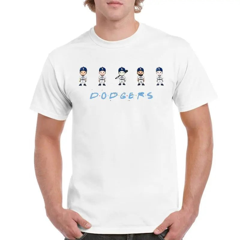 Dodgers Friends Shirt, Dodgers Vintage Heavy Cotton Shirt For Men And Women