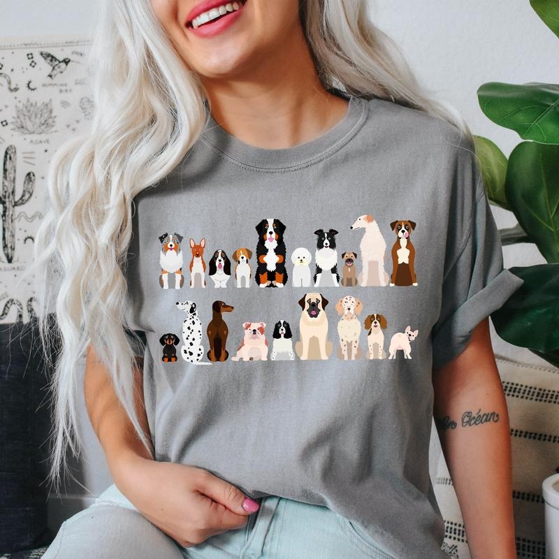 Dog Breeds Farm Animal Lover T-Shirt