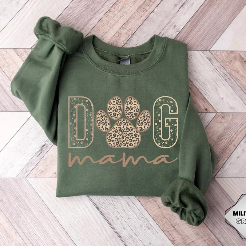 Dog Mama Sweatshirt, Dog Mom Gift, Dog Mama Sweatshirt, Dog Mom Sweatshirt for Women, Dog Mama Sweater, Dog Parent Sweatshirt,Dog Lover Gift