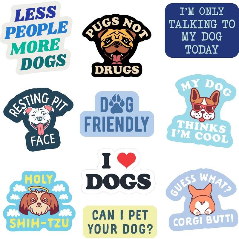 Dog Sticker Extra Large Stickers for Adults Funny Adhesives with Memes Sarcastic Funny Dog Multi