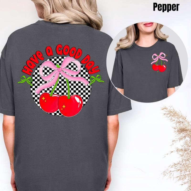 Double Cherry Good Day Comfort Colors T-Shirt 'NLB'