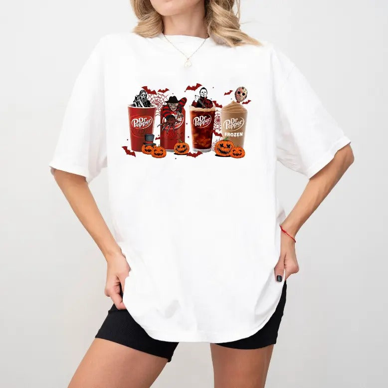 Dr. P.epper Coffee Halloween Shirt, Retro Halloween Shirt, Pumpkin Shirt