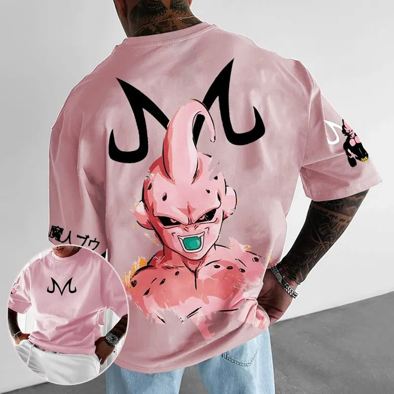 Dragon Ball Anime Majin Buu Printed T-Shirts, Manga Hoodie For Men, Best Anime Shirt, Gift For Anime Lovers, Anime Printed Shirt, DB Gift For Fans, Gift For Him, Gift For Her