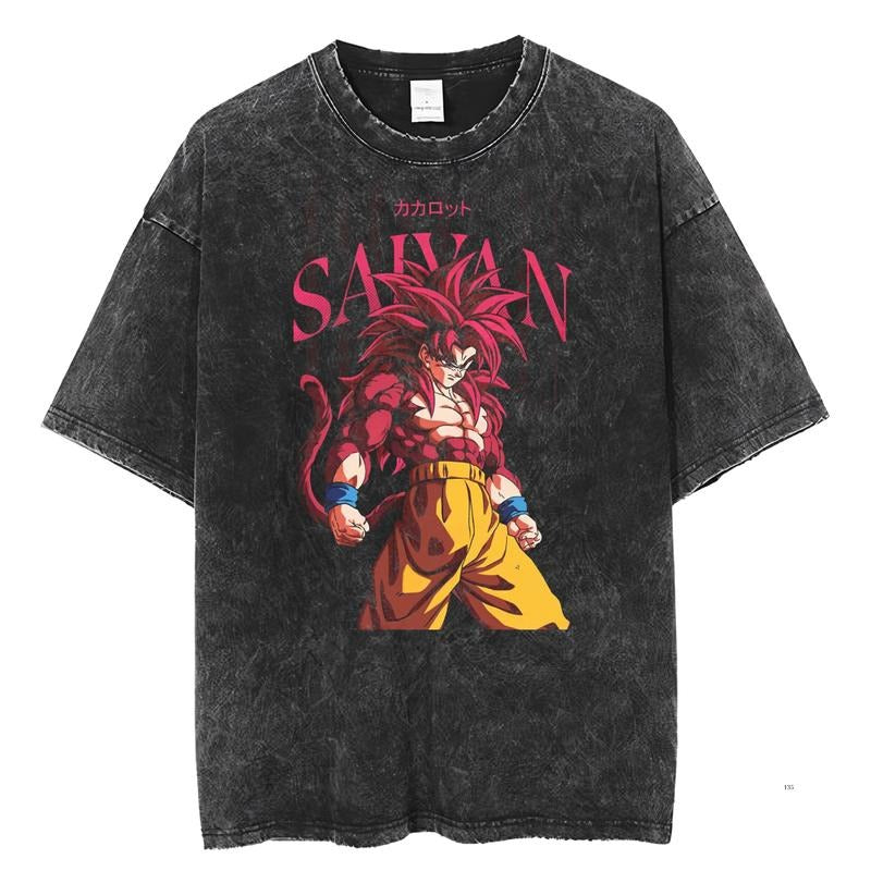 Dragon Ball Vintage Tee, Goku SSJ4 T-Shirt, Dragon Balll GT Anime Vintage Shirt, Anime Shirt, Gift For Anime Fans, Gift Lover, Unisex Anime Gift Menswear Top Streetwear