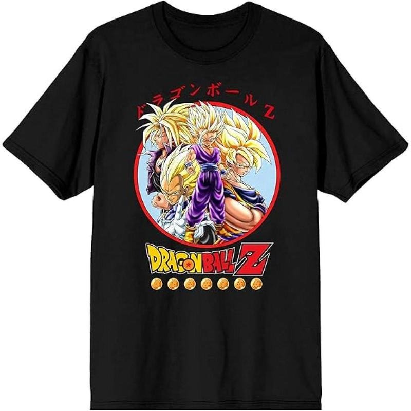 Dragon Ball Z Anime Characters Group Shot Mens Graphic Tee Shirt, Gildan Unisex, Premium Quality Cotton, Perfect Fit, Ultimate