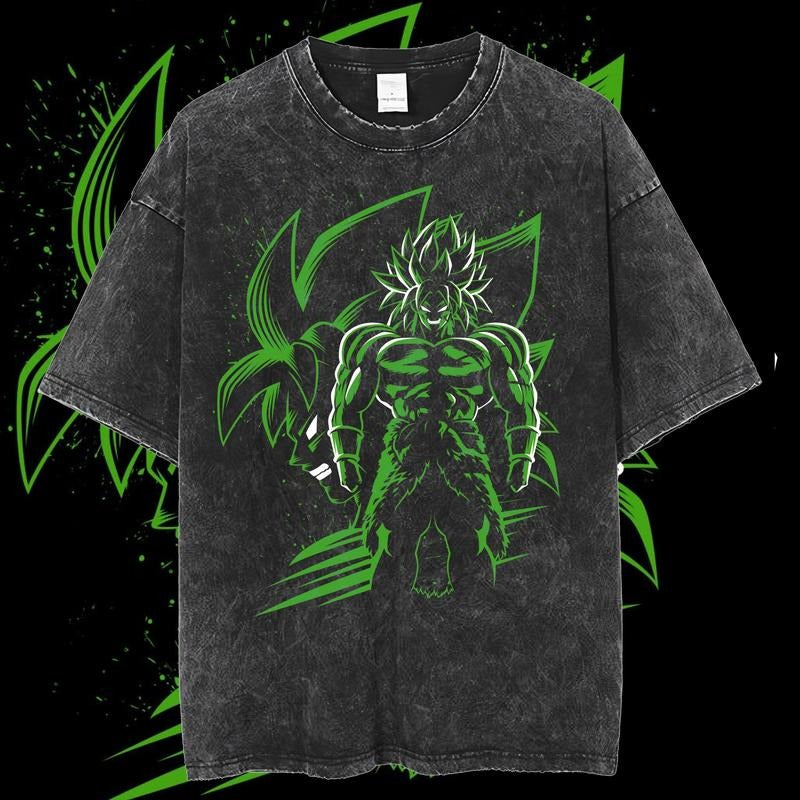 Dragon Ball Z Vintage Anime Shirt, Broly T-Shirt, Dragon Ball Shirt, Anime Merch, Gift For Anime Fans, Unisex Anime Gift Menswear Top Streetwear