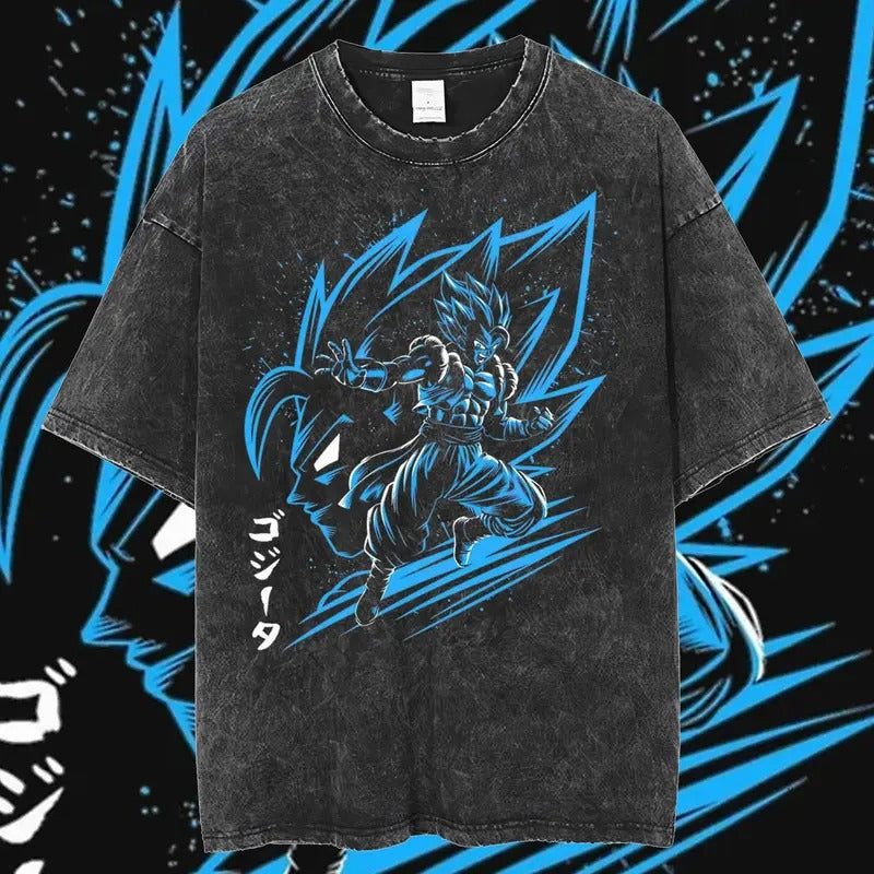 Dragon Ball Z Vintage Anime Shirt, Gogeta T-Shirt, Dragon Ball Shirt, Anime Merch, Gift For Dragon Ball Fans, Unisex Anime Gift Menswear Top