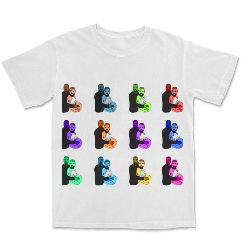 Drake And Kanyeen Certified Lover Boy Shirt T-Shirts, Hip Hop Graphic Tee, Retro Music Shirt, Gift For Men Women Unisex T-shirt