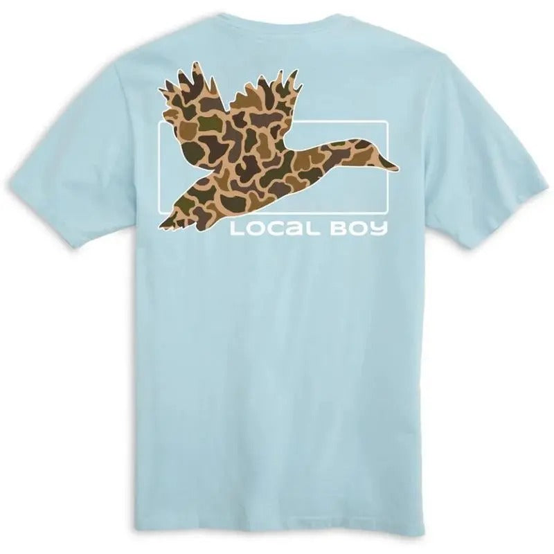 Duck Camo Local Boy 1 Side T-Shirt, Retro Hunting Duck, Shirt For Men And Women Classic, Gift For Women and Man Unisex T-Shirt, Menswear Top