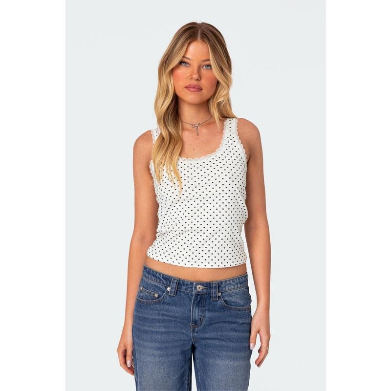 Edikted Women's Lover Girl Printed Tank Top
