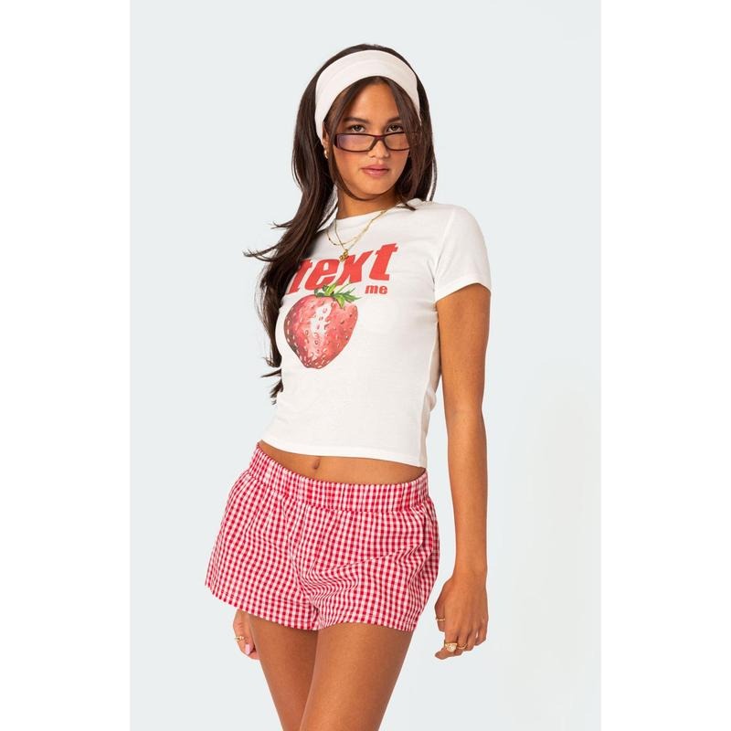 Edikted Women's Text Me Graphic T-Shirt