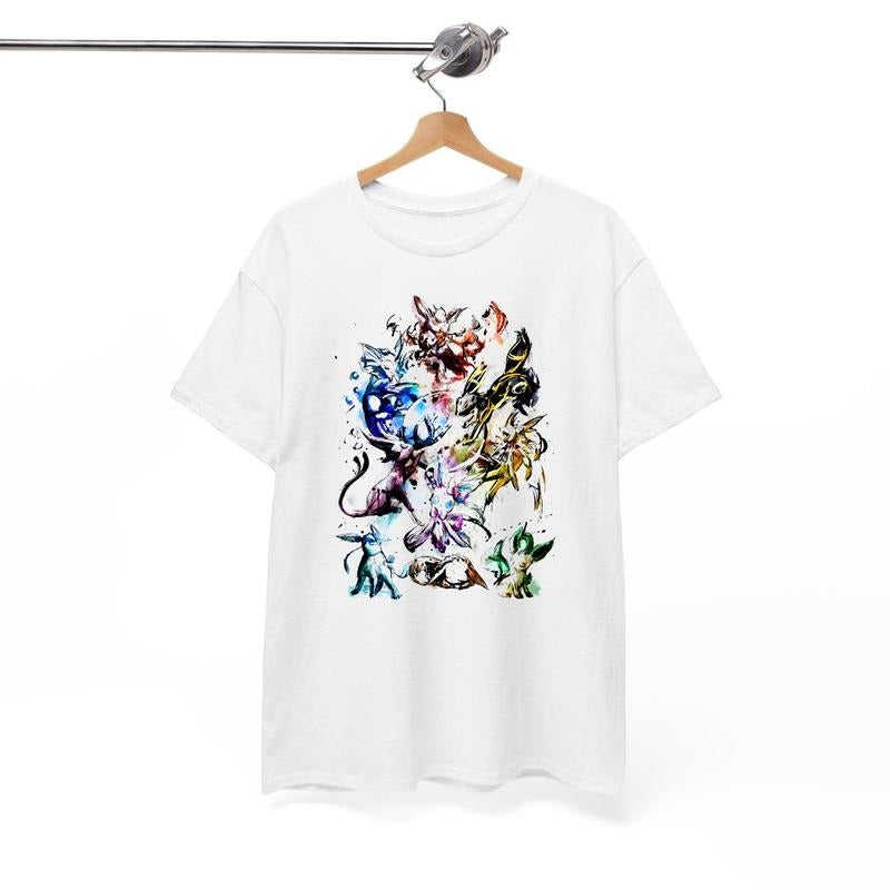 Eevee Evolutions Shirt, Eevee Eeveelution Sweatshirt, Eevee Pokemon Shirt, Slyveon, umbreon, Espeon, Flareon Anime, Anime Sweater, Pokemon Animestyle{n002}2