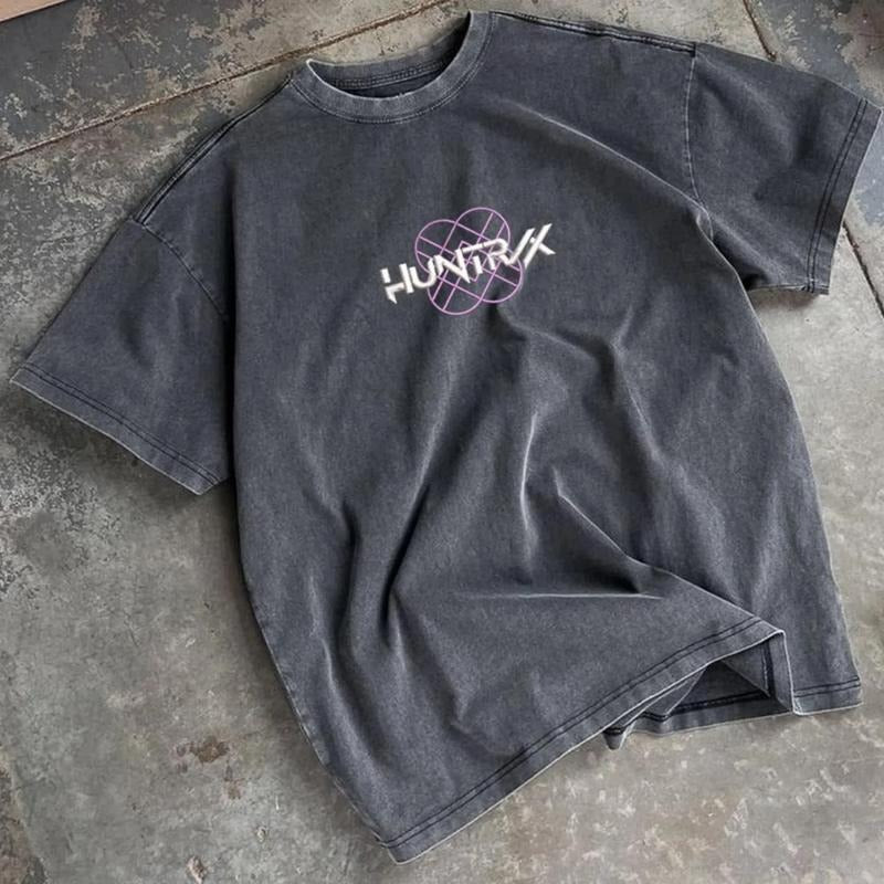 Embroidered Kpop Hunters Washed Tee, Rumi Mira Zoey Pullover, Gift For Woman, Jinu Shirt, anime k-pop Wash Shirt