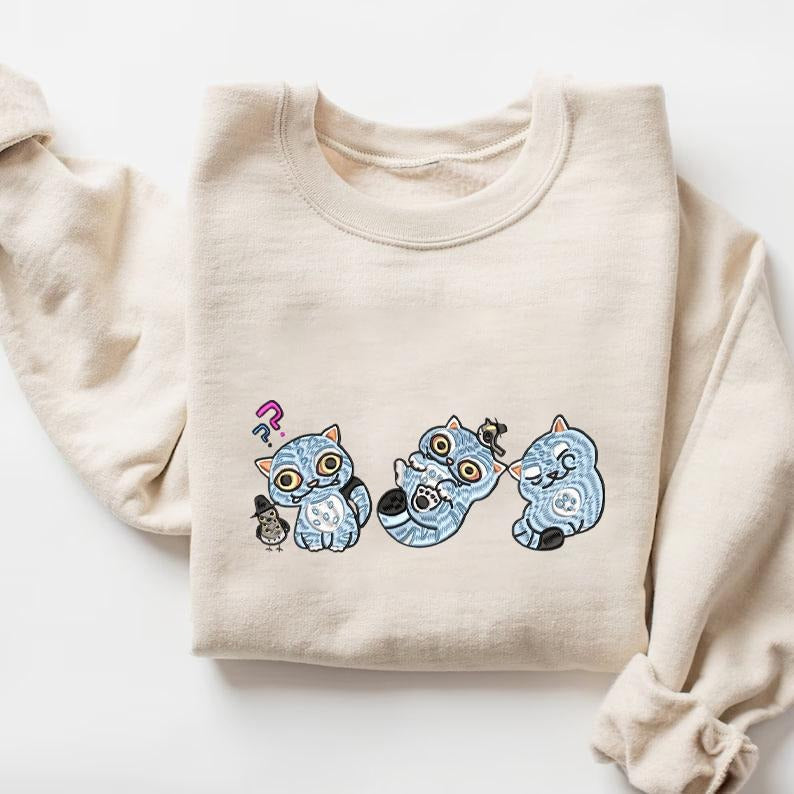 Embroidery Kpop Hunter Tiger Sweatshirt T-shirt, Hunter Tiger Inspired T-shirt, Hunter, Anime T-shirt For Fan, Anime Lover Gifts For Fan