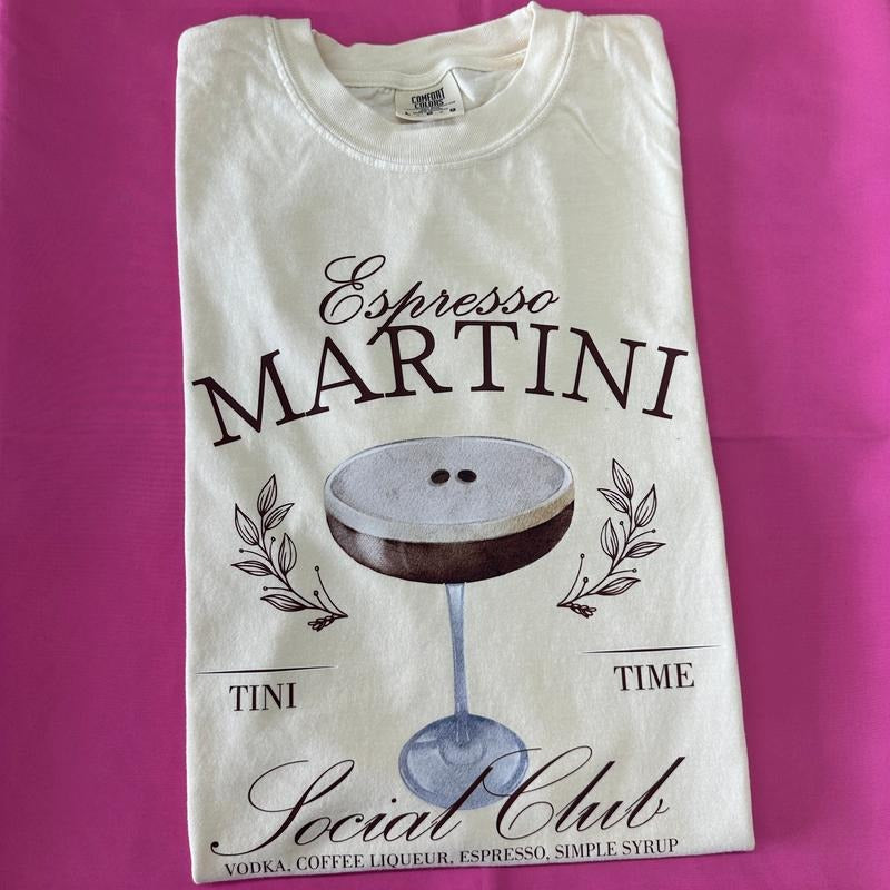 Espresso Martini Club Comfort Colors T-Shirt
