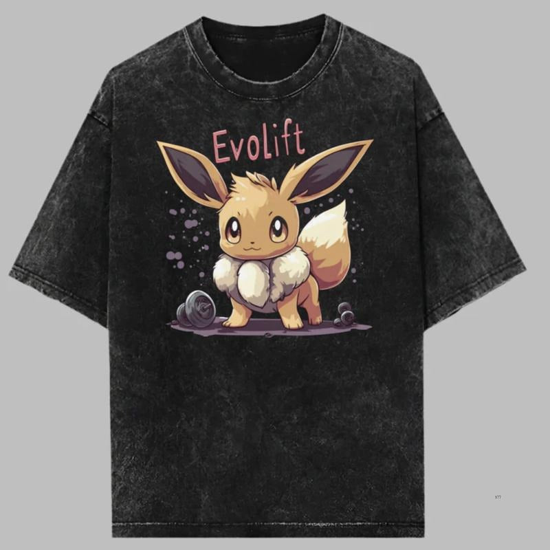 Evolift Vintage Tee, Pokemon Shirt, Evolift T-Shirt, Pokemon Vintage Anime Shirt, Anime Shirt, Gift For Anime Fans, Menswear Womenswear Top