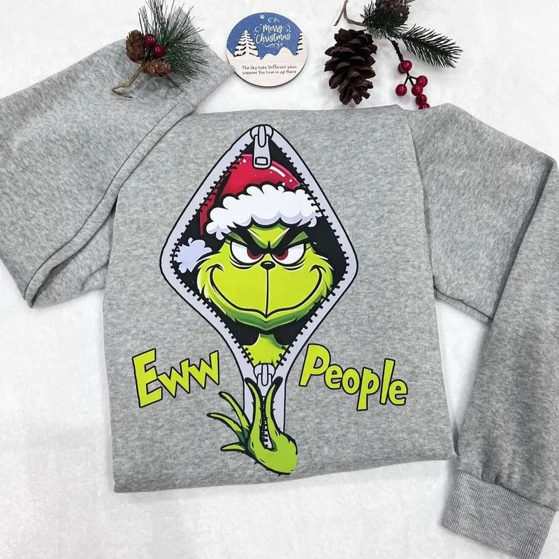 Eww People Grinhmas T-shirt Sweatshirt Hoodie, Funny Christmas Shirt, Cute Grinhmas Shirt, Merry Christmas Shirt, Cute Xmas Shirt