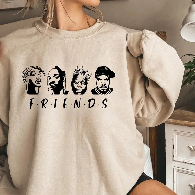F.R.I.E.N.D.S- PAC/SNOOP/BIGGIE Graphic Sweatshirts, Trending shirt, For Men, For Women