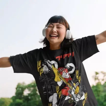 FLCL Haruko Fooly Cooly T-Shirt Anime Haruko T-Shirt Haruhara Gainax Graphic Tee