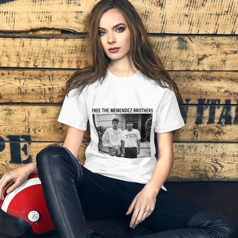 FREE the MENENDEZ BROTHERS, Justice for Lyle and Erik Menendez Unisex t-shirt