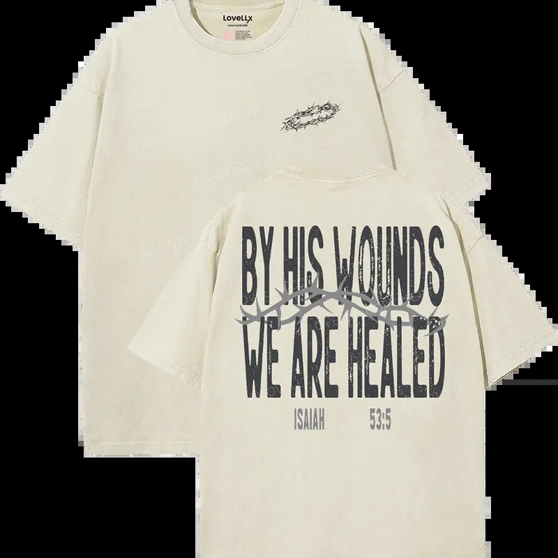 Faith Over Fear Unisex Washed T-Shirt, Christian t shirts, Christian t shirts, Vintage 90s Graphic Tee, Gift Top Womenswear Cotton