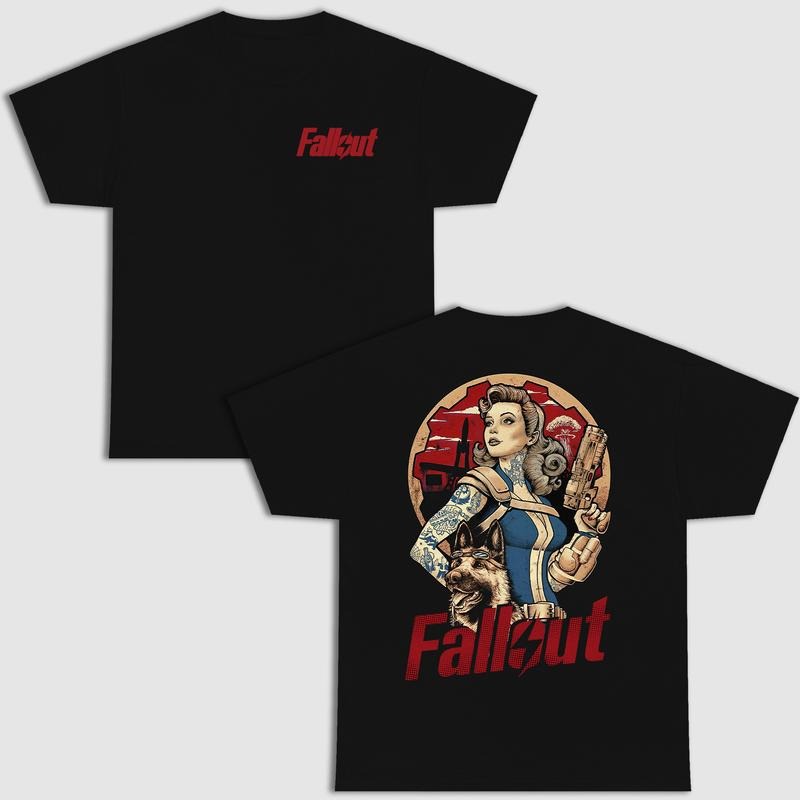 Fallout Nuka Cola 2 Sides Tee, Retro Gaming Appeal, Gaming Streetwear, Perfect Gift for Fans, Unisex Heavy Comfort Color Cotton Tee, Gamer Shirt Giftstyle{n002}2