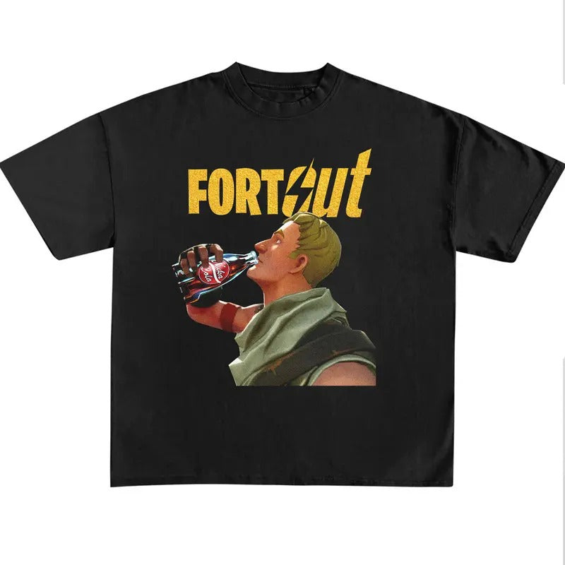 Fallout X Fortnite Tee, Funny Fortnite Shirt, Nuka Cola Shirt, Fortnite Game Shirt, Fallout Shirt, Funny Meme Tee, Gift for Girls, Gift for Men