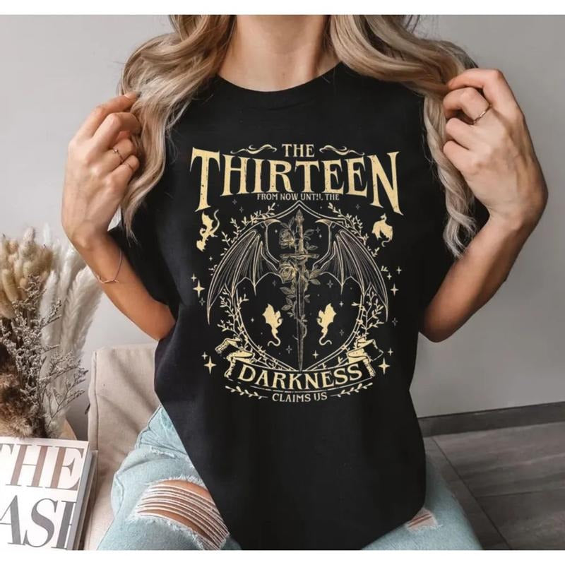 Fantastic Reader Hoodie, From Darkness Claim Us Shirt, Bookish Gifts,Retro The Thirteen Throne Of Glass Sweatshirt, Unisex Sweater Pullover Tee