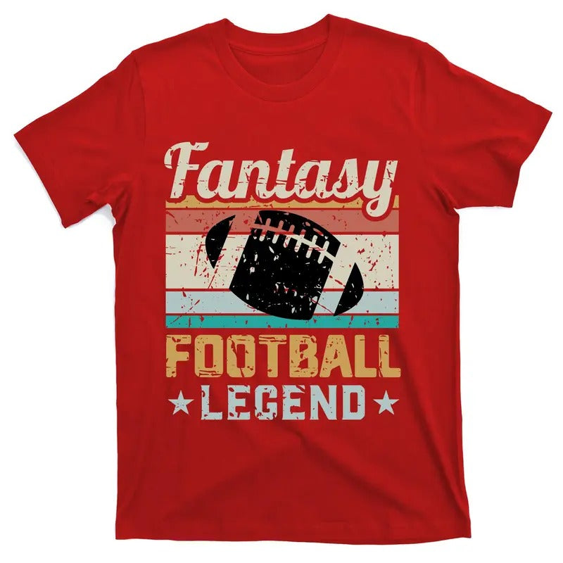 Fantasy Football Legend Retro Style Funny FFB League T-Shirt