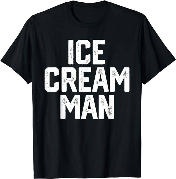 Father's Day T-Shirt, Gifts For Dad, Ice Cream Man Funny Party Costume Father's Day Gift Novelty T-Shirt Menswear Top Underwear Streetwear