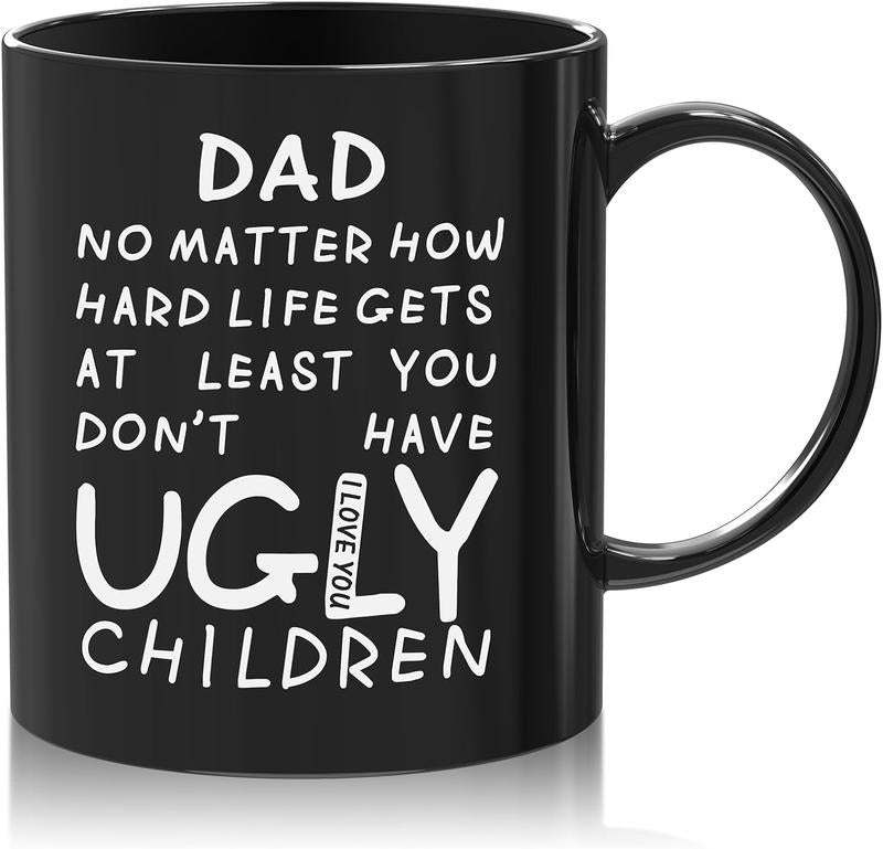 Fathers Day Dad Gifts Cup, Gifts For Dad, Cool Fathers Day Present Idea For Dad, Funny Father Gift, Daddy Mug, Novelty Coffee Mug, Gifts For Men Him, 11 15oz Ceramic Cup, Cool Gifts For Men